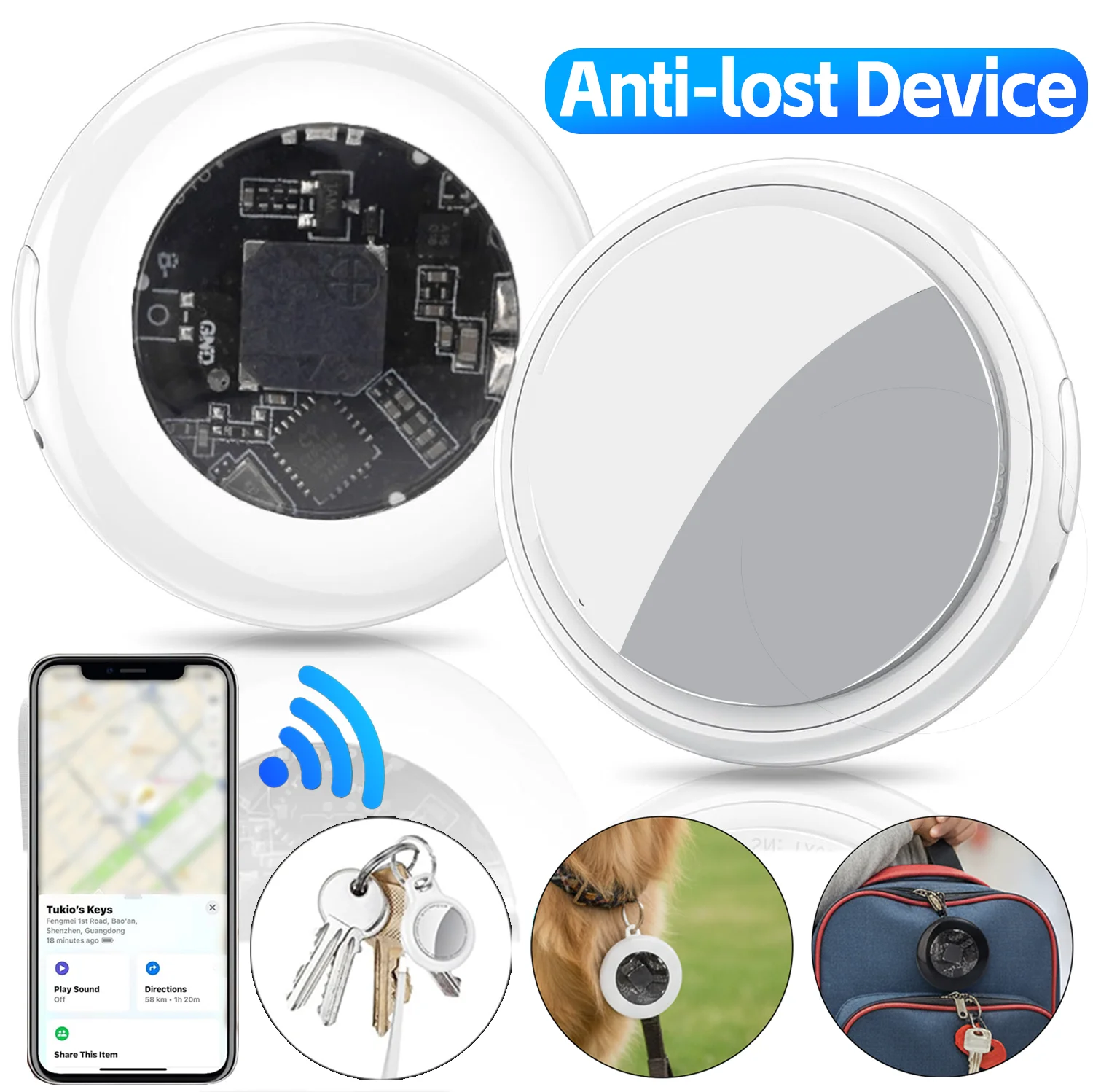 Умные трекеры активности Bluetooth GPS-трекер Смарт-тег работает с Find My APP для Apple Locator Tagi Поиск ключей для домашних животных для IOS
Умные трекеры активности Bluetooth GPS-трекер Смарт-тег работает с Find My APP для Apple Locator Tagi Поиск ключей для домашних животных для IOS