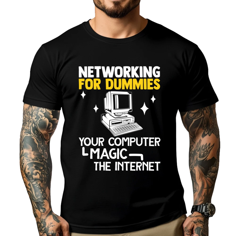 Programmer Networking Dummies Your Computer Magic Internet Mens Clothing 2025 T Shirts HOLIDAYS Tees Harajuku
Programmer Networking Dummies Your Computer Magic Internet Mens Clothing 2025 T Shirts HOLIDAYS Tees Harajuku