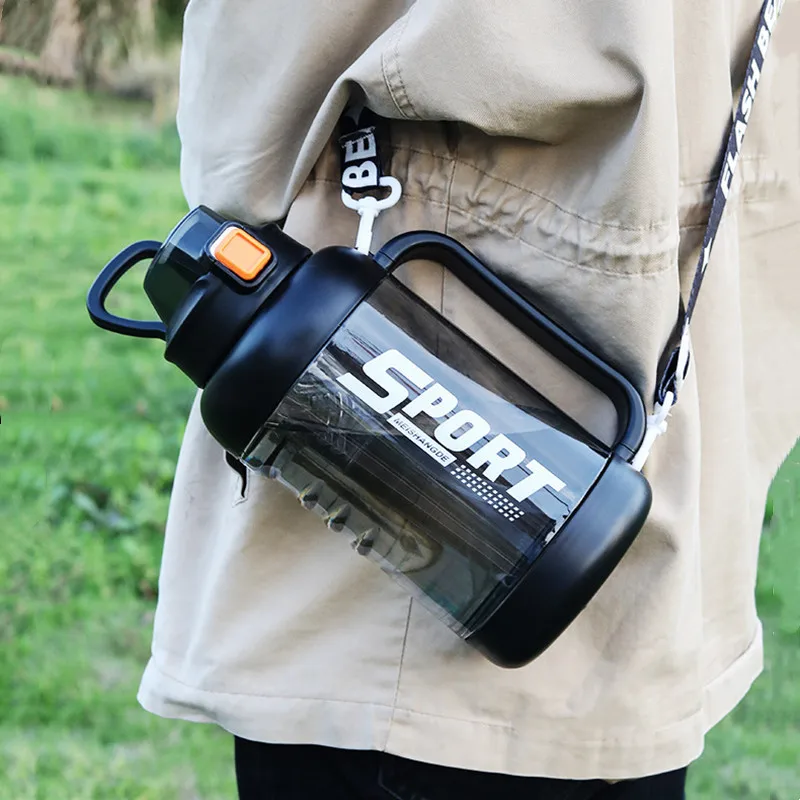 2000ml Large Capacity Sport Water Bottle With Straw Gym Fitness Outdoor Camping Cycling Hiking Drinking Bottles With Strap
2000ml Large Capacity Sport Water Bottle With Straw Gym Fitness Outdoor Camping Cycling Hiking Drinking Bottles With Strap