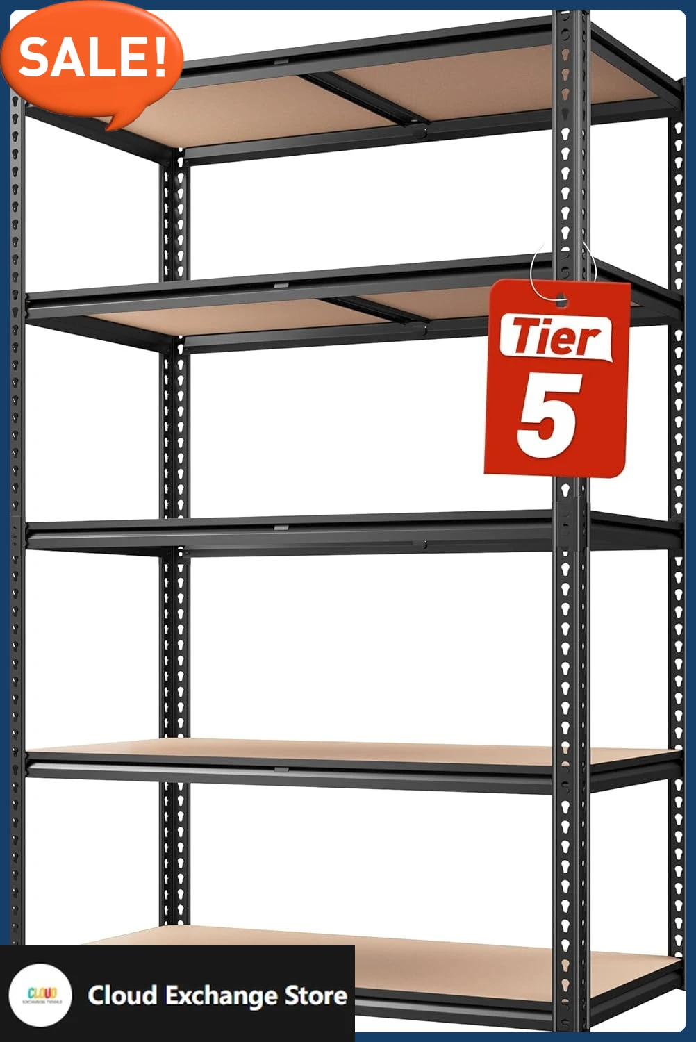 5-уровневые гаражные полки для тяжелых условий эксплуатации, регулируемые металлические стеллажи, гаражные полки для подвала, склада, кладовой 
5-уровневые гаражные полки для тяжелых условий эксплуатации, регулируемые металлические стеллажи, гаражные полки для подвала, склада, кладовой