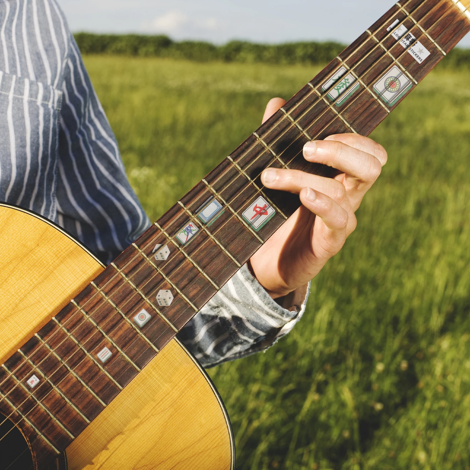 Guitar Sticker Fretboard Stickers Music for Blank Fingerboard The Pet Self-adhesive Decorative
Guitar Sticker Fretboard Stickers Music for Blank Fingerboard The Pet Self-adhesive Decorative