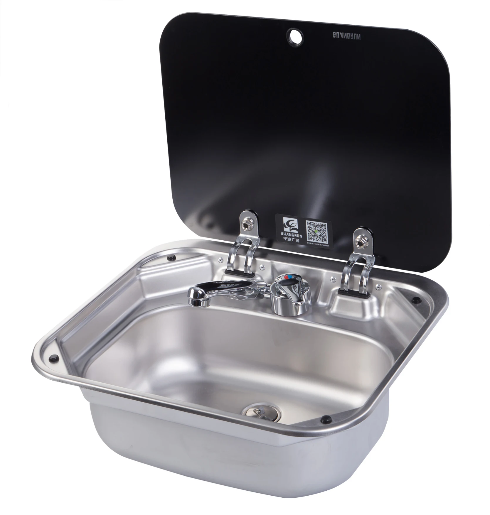 HOT SALE Dometic Style Stainless Steel Sink With Tempered Glass Lid and Water Faucet for RV caravan Motorhome Yacht Boat
HOT SALE Dometic Style Stainless Steel Sink With Tempered Glass Lid and Water Faucet for RV caravan Motorhome Yacht Boat