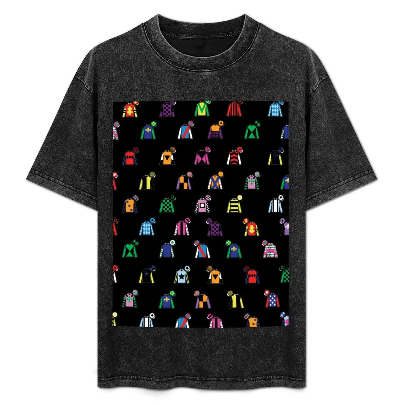 Horse Racing Jockey Silk Print Black T-Shirt Large Size Casual Short Sleeve Top
Horse Racing Jockey Silk Print Black T-Shirt Large Size Casual Short Sleeve Top