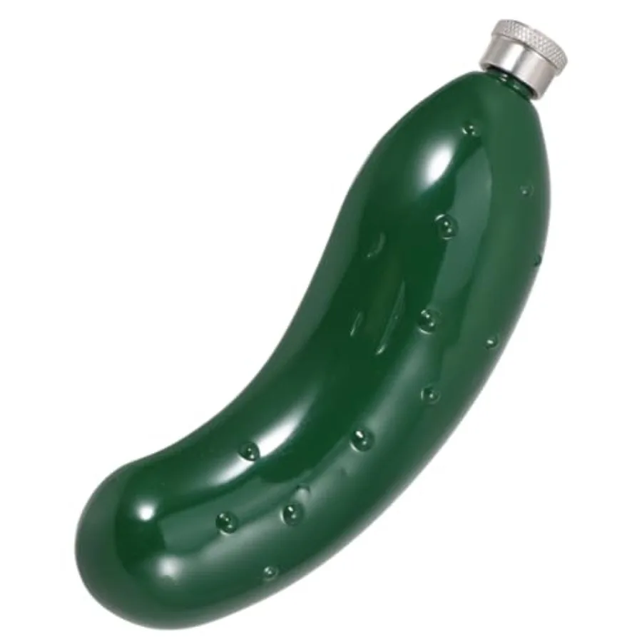 Cucumber Shaped Stainless Steel Flask Portable Whiskey Bottle for Men and Women Unique Design for Travel and Outdoor Activities
Cucumber Shaped Stainless Steel Flask Portable Whiskey Bottle for Men and Women Unique Design for Travel and Outdoor Activities