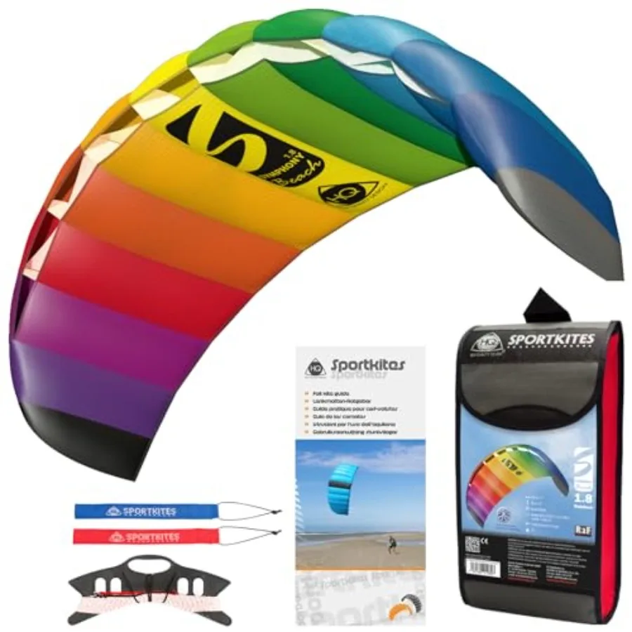 Symphony Beach III 1.8 Stunt Kite, Dual Line Foil Sport Kite
Symphony Beach III 1.8 Stunt Kite, Dual Line Foil Sport Kite
