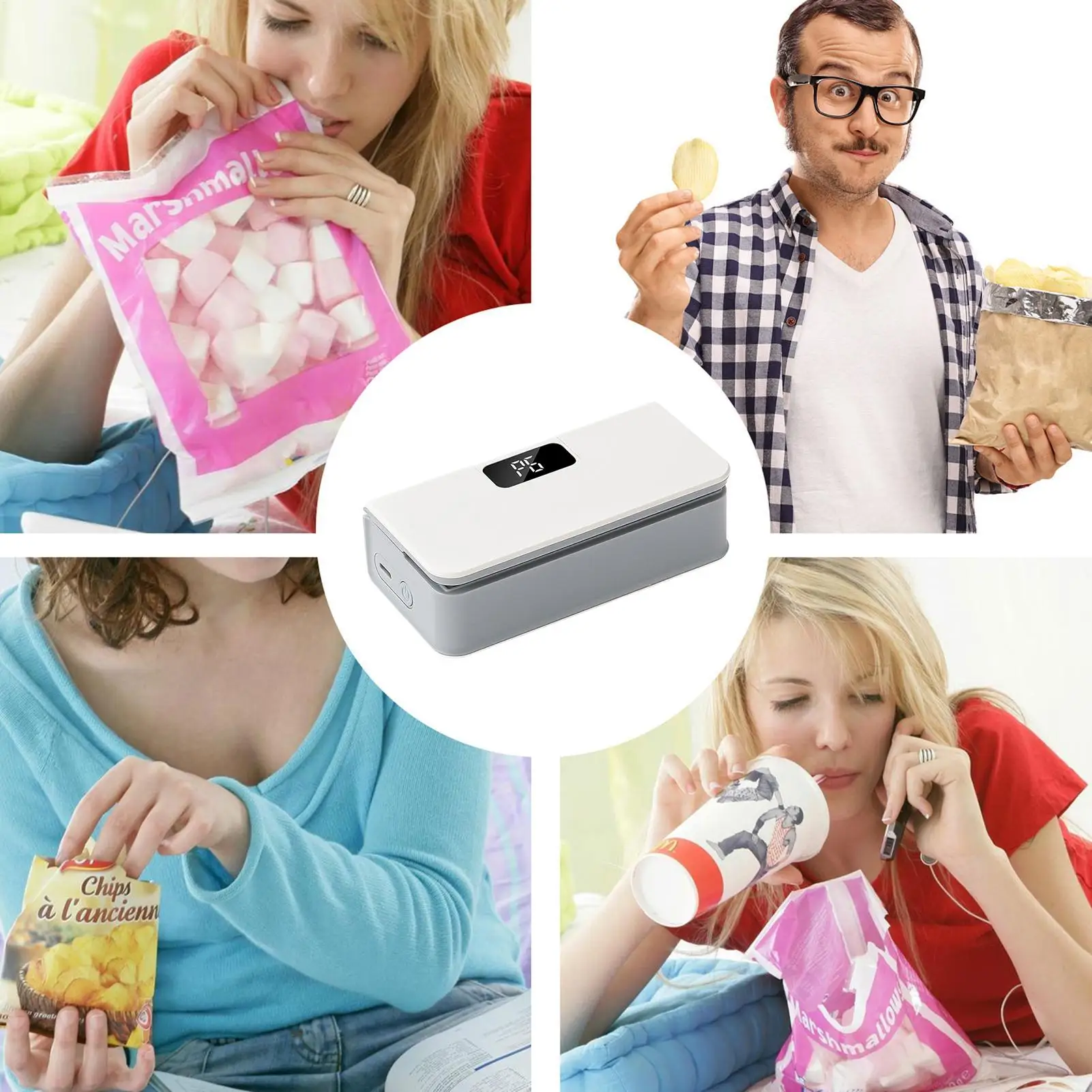 Mini Wireless Fully Automatic Vacuum Sealing Machine Household Small Portable Food Packaging Plastic Sealing Machine
Mini Wireless Fully Automatic Vacuum Sealing Machine Household Small Portable Food Packaging Plastic Sealing Machine