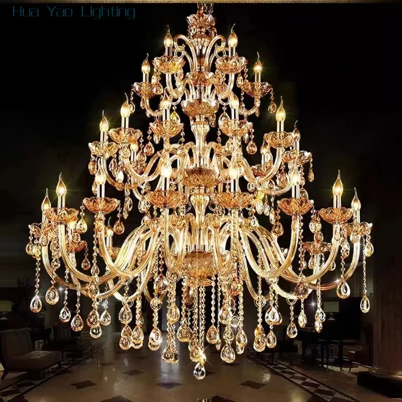 Continental Chandeliers Luxury Penthouse Hall Living Room Crystal Lamp Villa Creative Lamps Staircase Lights Modern Candle Light
Continental Chandeliers Luxury Penthouse Hall Living Room Crystal Lamp Villa Creative Lamps Staircase Lights Modern Candle Light