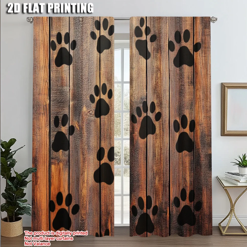 2pcs, Popular Curtain Panels 2D print Dog Paw Machine Washable Polyester (without rod) Festive for Home Decor and Privacy
2pcs, Popular Curtain Panels 2D print Dog Paw Machine Washable Polyester (without rod) Festive for Home Decor and Privacy