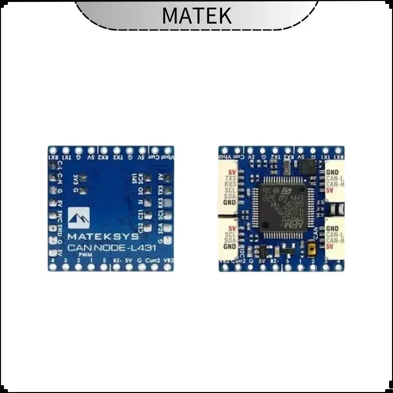 MATEK 2025 New CAN-L431 AP_Periph CAN Node DroneCAN L431 (26x26mm) for ArduPilot GNSS, Compass, Barometer & Airspeed Sensor
MATEK 2025 New CAN-L431 AP_Periph CAN Node DroneCAN L431 (26x26mm) for ArduPilot GNSS, Compass, Barometer & Airspeed Sensor