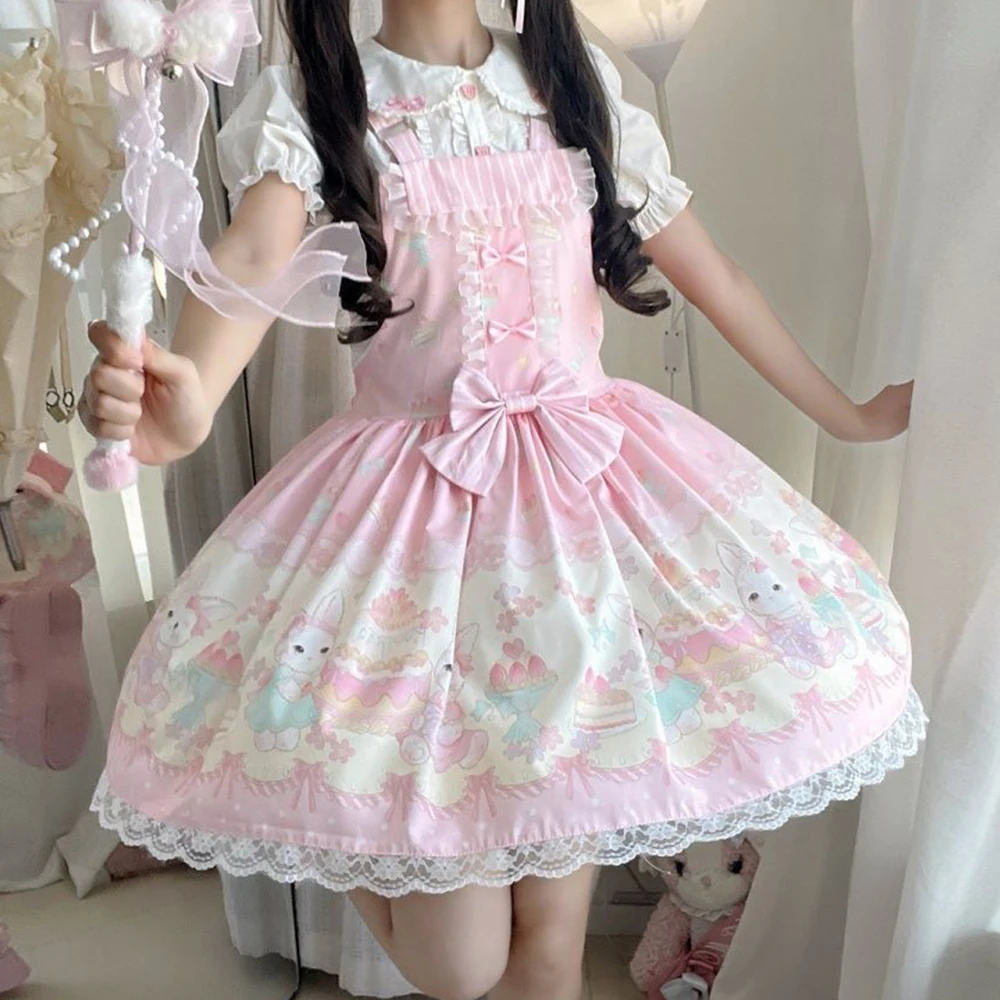 Sweet Sakura Rabbit Shop original lolita genuine jsk strap lolita dress loli dress for women Regular Fit Slim
Sweet Sakura Rabbit Shop original lolita genuine jsk strap lolita dress loli dress for women Regular Fit Slim