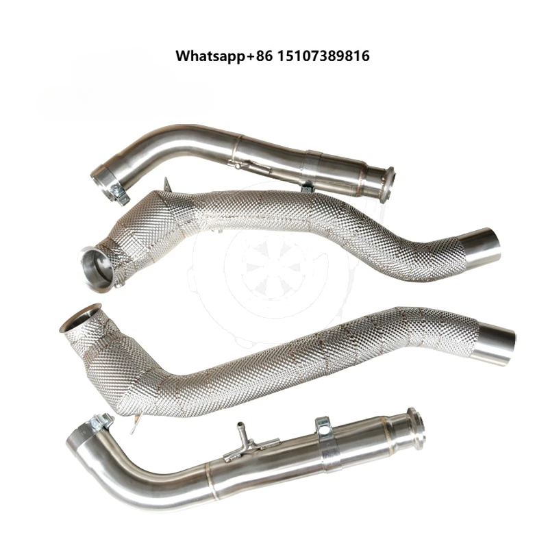 Exhaust Catted Downpipe for G63 G500 G-class W464 2018+ with Heat Shield Long Wheel
Exhaust Catted Downpipe for G63 G500 G-class W464 2018+ with Heat Shield Long Wheel