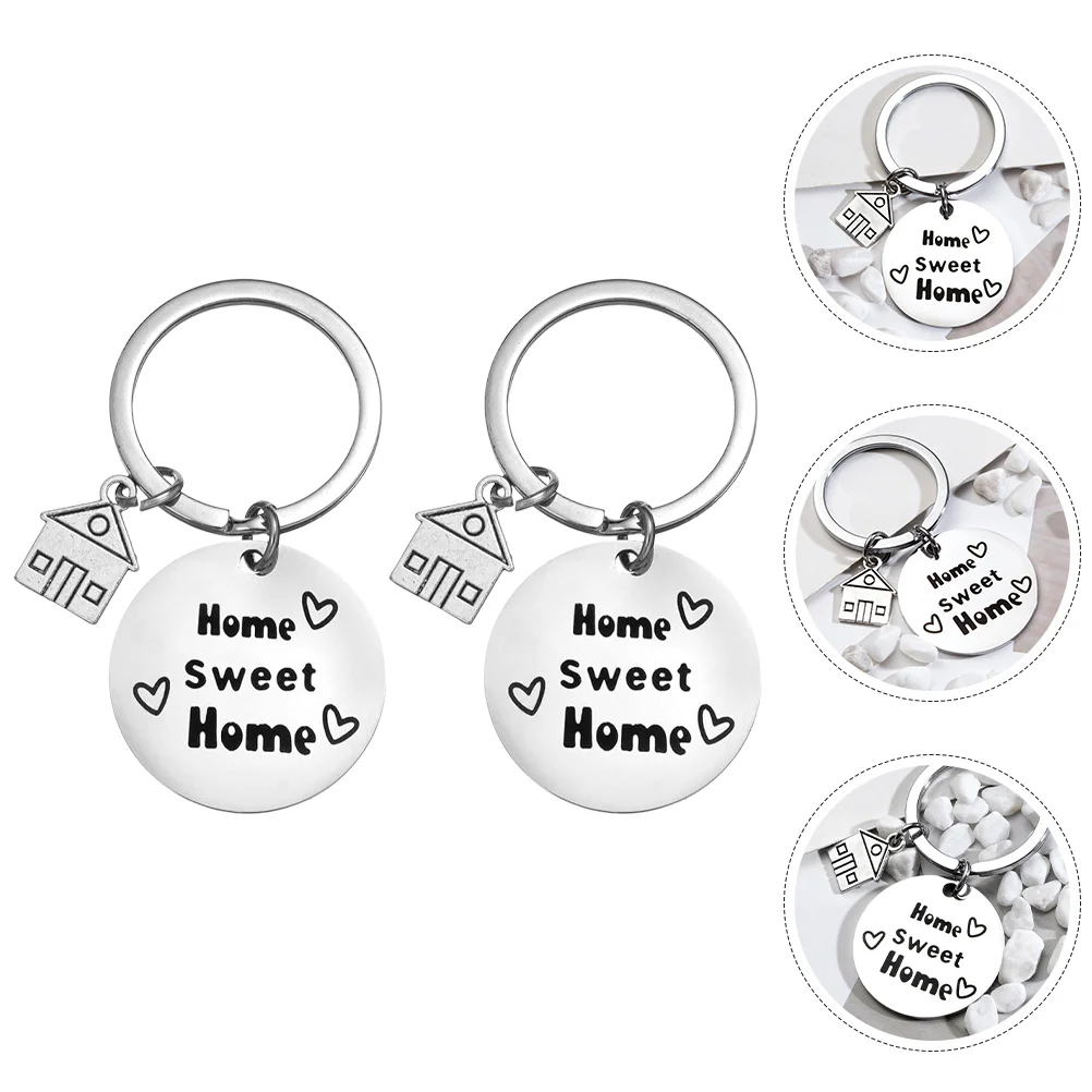 2 Pcs Locket Housewarming Gift Keychain Decor Home Hanging New Stainless Steel Apartment Gifts Unique
2 Pcs Locket Housewarming Gift Keychain Decor Home Hanging New Stainless Steel Apartment Gifts Unique