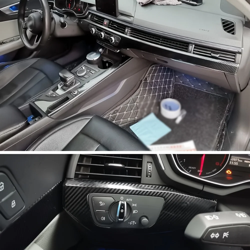 Car-Styling Carbon Fiber Car Interior Center Console Color Change Molding Sticker Decals For Audi A5 A4 B9 2017-2023
Car-Styling Carbon Fiber Car Interior Center Console Color Change Molding Sticker Decals For Audi A5 A4 B9 2017-2023