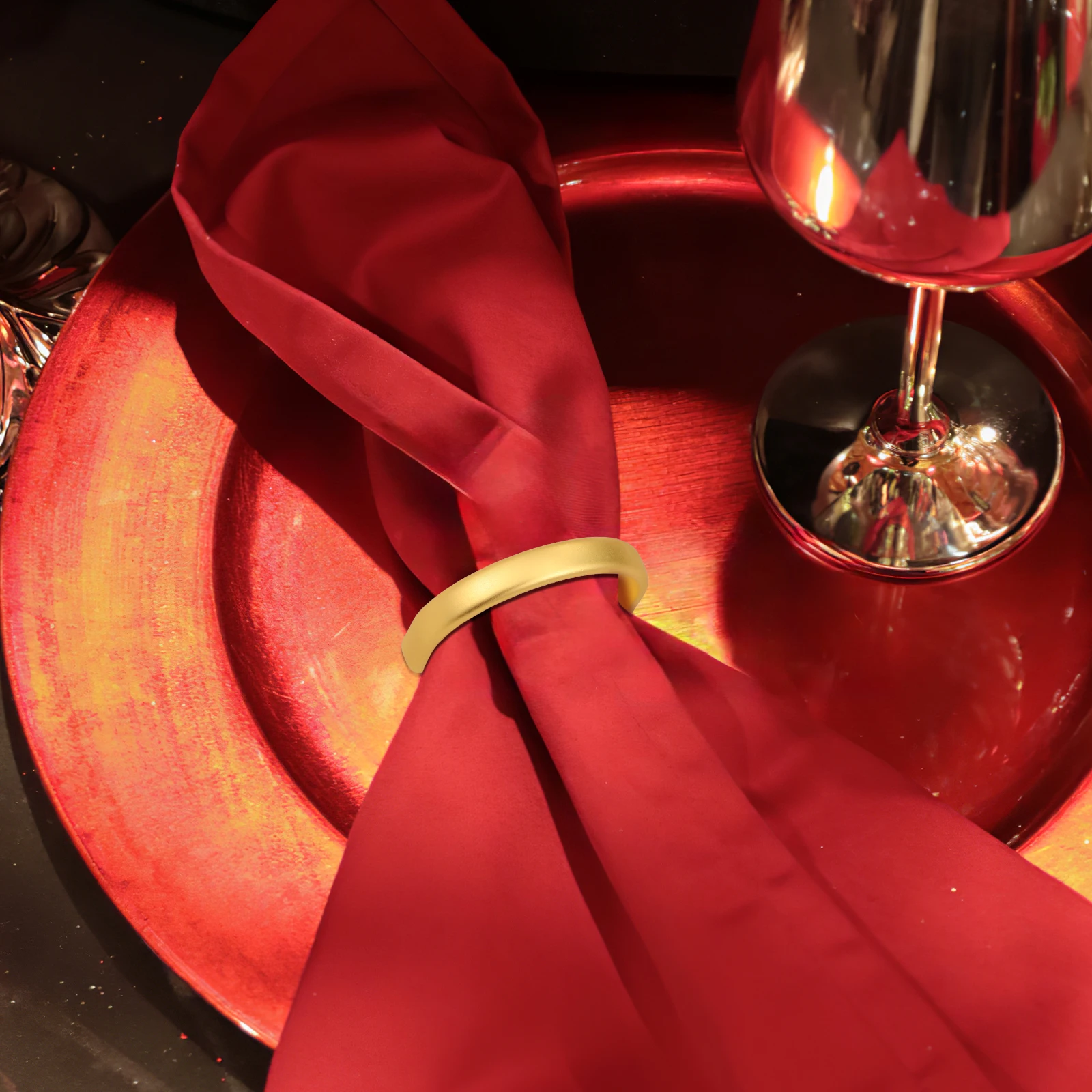 12 pcs Napkin Rings Elegant Zinc Alloy Half Circle Modern Cloth Table Dining Holiday Bulk Set Dinner Party Accessories Kitchen
12 pcs Napkin Rings Elegant Zinc Alloy Half Circle Modern Cloth Table Dining Holiday Bulk Set Dinner Party Accessories Kitchen