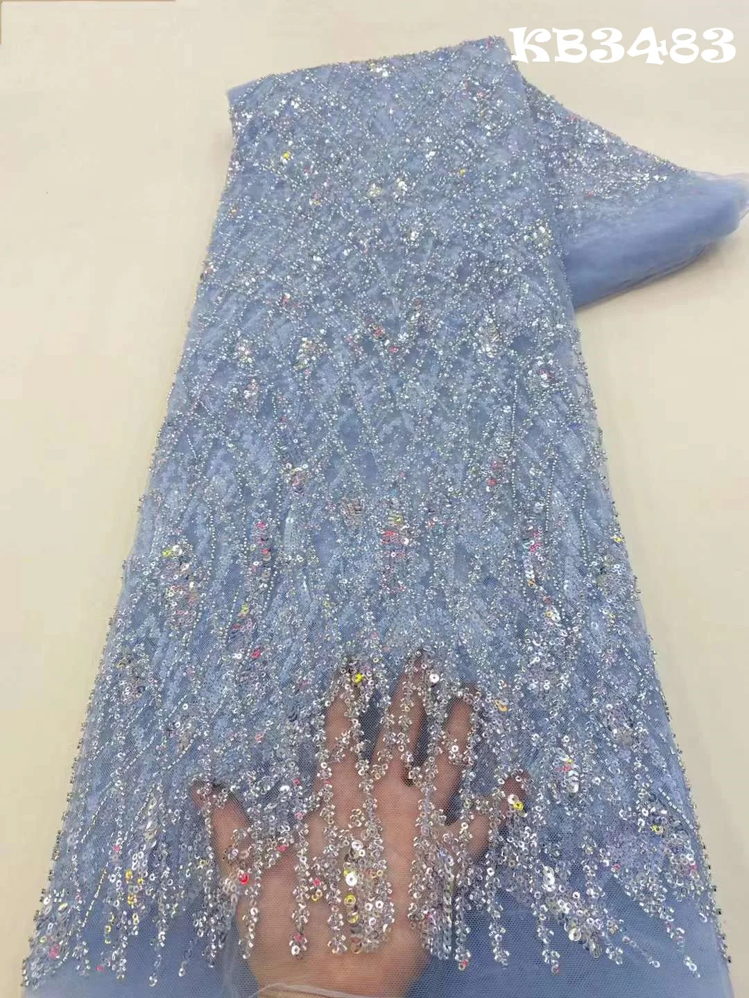 Nigerian Bridal Lace Fabric African Lace Fabric 2024 High Quality Dubai Beaded Lace Fabrics Sequin Dresses For Sewing KB3483
Nigerian Bridal Lace Fabric African Lace Fabric 2024 High Quality Dubai Beaded Lace Fabrics Sequin Dresses For Sewing KB3483