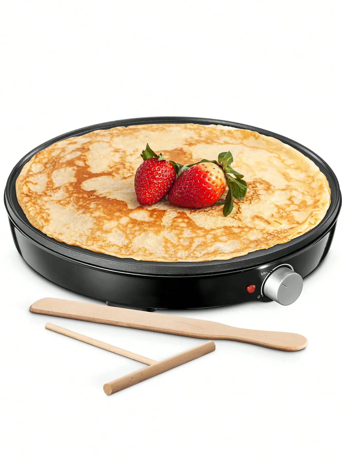 Crepe Maker Machine, Reemix Compact Pancake Griddle Precise Temperature Control, Nonstick 12" Electric Griddle, Batter Spreader
Crepe Maker Machine, Reemix Compact Pancake Griddle Precise Temperature Control, Nonstick 12" Electric Griddle, Batter Spreader