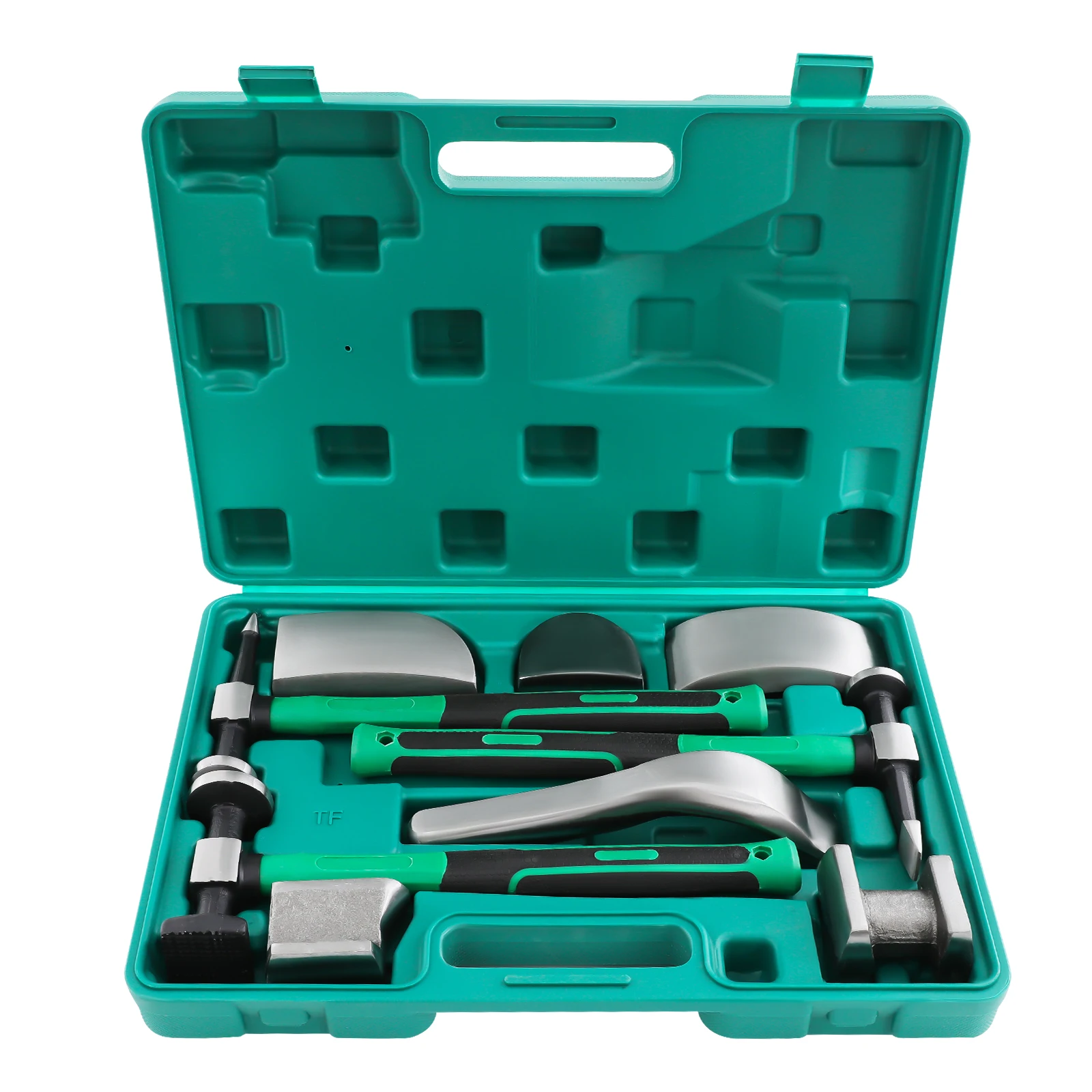 Car Dent Repair Kit 9pcs, Manual Sheet Metal Ding Tool Set with 3 Hammers & 6 Lining Irons in Toolbox, for Auto Body Dent Removal Door Ding
Car Dent Repair Kit 9pcs, Manual Sheet Metal Ding Tool Set with 3 Hammers & 6 Lining Irons in Toolbox, for Auto Body Dent Removal Door Ding