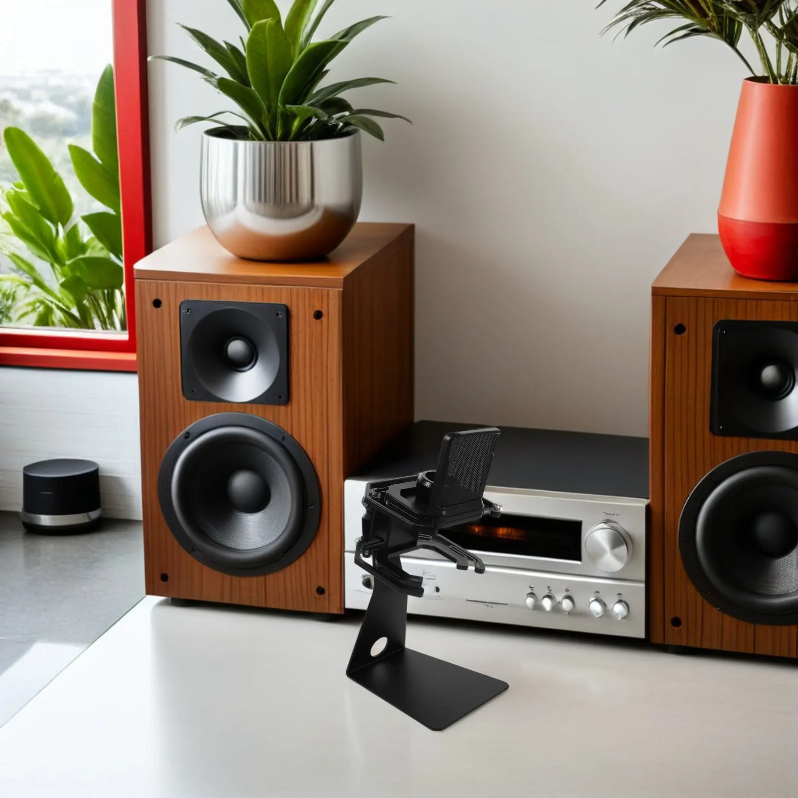 Microphone Shock Mount Red Desktop Mic Stand With Pop Filter For Condenser Mic Studio Recording Livestreaming Metal
Microphone Shock Mount Red Desktop Mic Stand With Pop Filter For Condenser Mic Studio Recording Livestreaming Metal