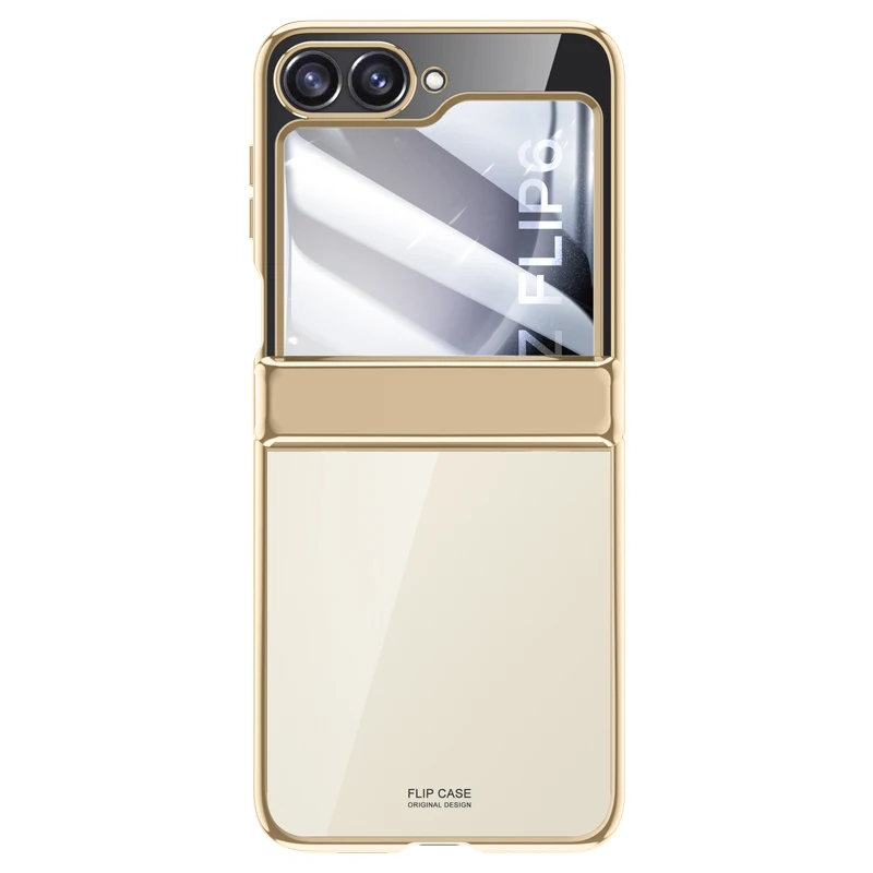 Luxury Electroplating Transparent Folding Hinge Back Cover For Samsung Galaxy Z Flip6 6.7" Tempered Film Shockproof Case
Luxury Electroplating Transparent Folding Hinge Back Cover For Samsung Galaxy Z Flip6 6.7" Tempered Film Shockproof Case