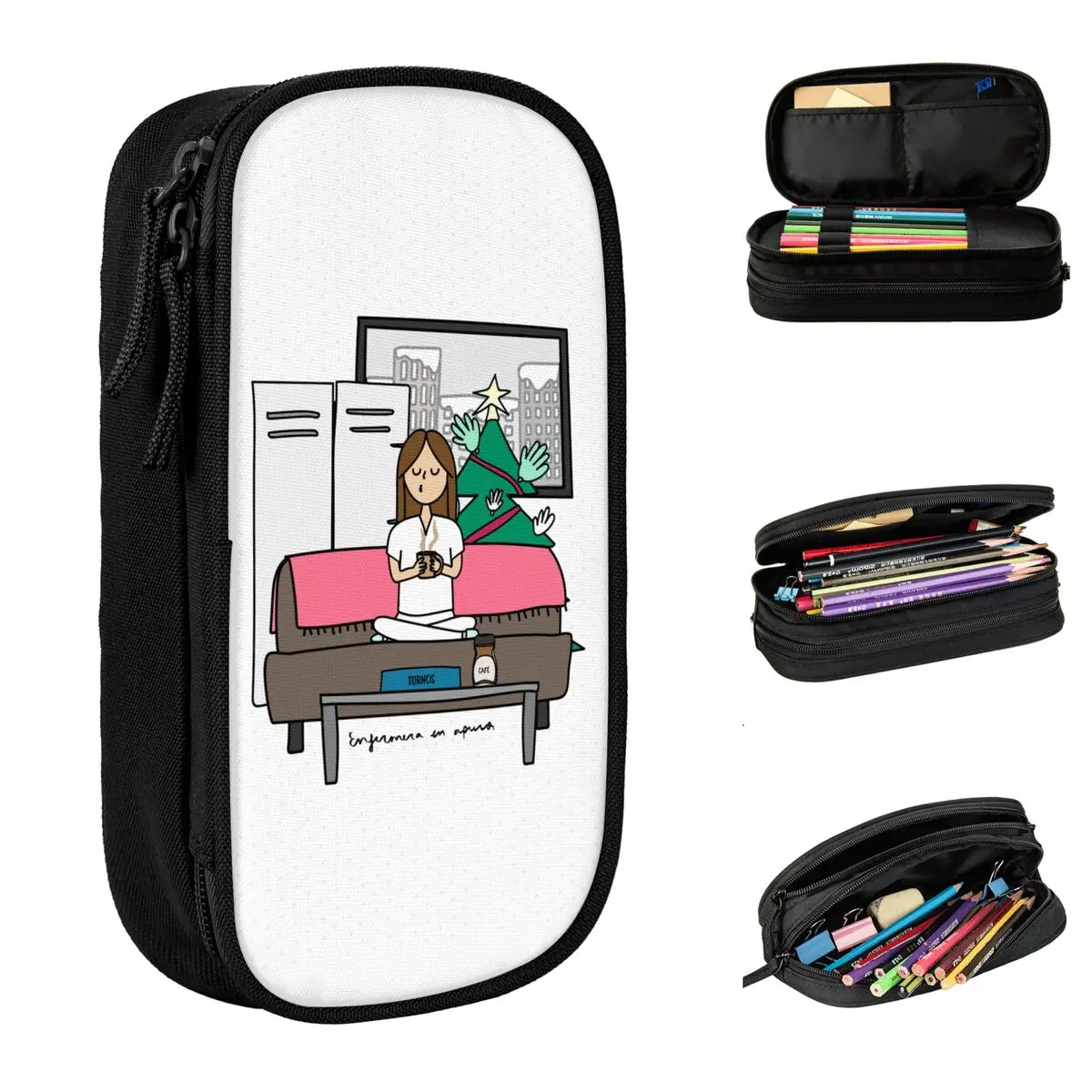 Веселая медсестра Enfermera En Apuros пенал для здоровья пенал для ручек детская сумка большой емкости школьные принадлежности канцелярские принадлежности на молнии
Веселая медсестра Enfermera En Apuros пенал для здоровья пенал для ручек детская сумка большой емкости школьные принадлежности канцелярские принадлежности на молнии