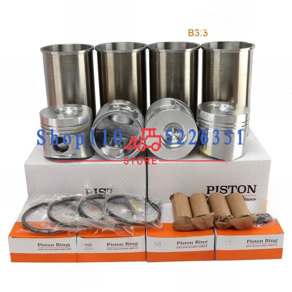 B3.3 Overhaul Rebuild Kit For Piston With Rings Cylinder Liner Engine Parts 95*2+2+4mm STD
B3.3 Overhaul Rebuild Kit For Piston With Rings Cylinder Liner Engine Parts 95*2+2+4mm STD