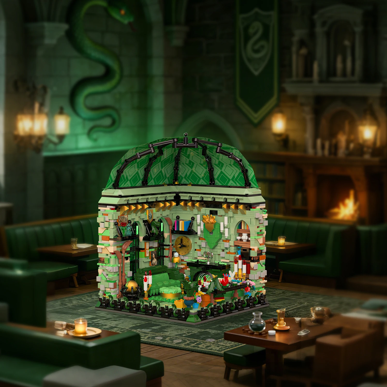2174PCS Slytherin Common Room Building Blocks Magic Theme LED Lighted Mini Bricks Assembly Model Collection Toy Gift for Kids
2174PCS Slytherin Common Room Building Blocks Magic Theme LED Lighted Mini Bricks Assembly Model Collection Toy Gift for Kids