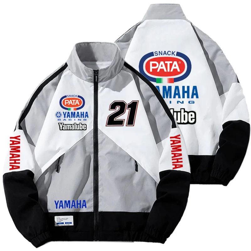 Yamaha Men's Motorcycle Jacket - High Street Color Block Windproof Coat Spring/autumn Lightweight Academic-Style Racing Jacket
Yamaha Men's Motorcycle Jacket - High Street Color Block Windproof Coat Spring/autumn Lightweight Academic-Style Racing Jacket