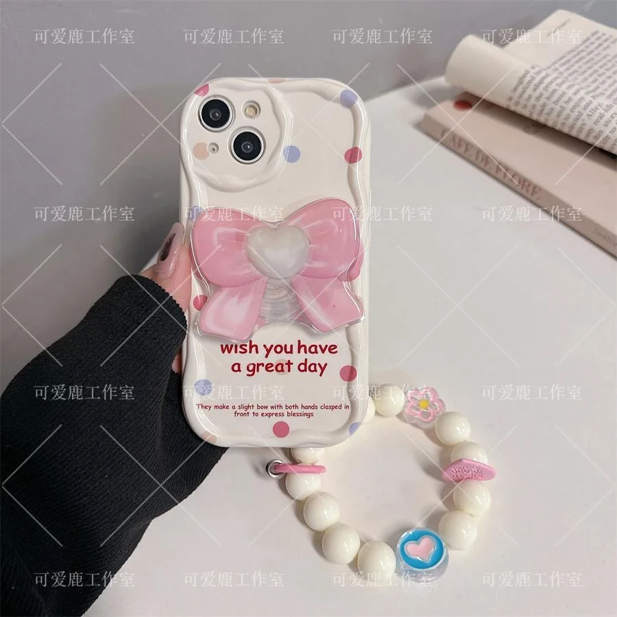 Ins Bow 3D Wave Bracket Bracelet Case for Samsung A73 A72 A71 A55 A54 A53 A35 A34 A33 A25 A24 A23 A15 A14 A13 A05 4G 5G Cover
Ins Bow 3D Wave Bracket Bracelet Case for Samsung A73 A72 A71 A55 A54 A53 A35 A34 A33 A25 A24 A23 A15 A14 A13 A05 4G 5G Cover