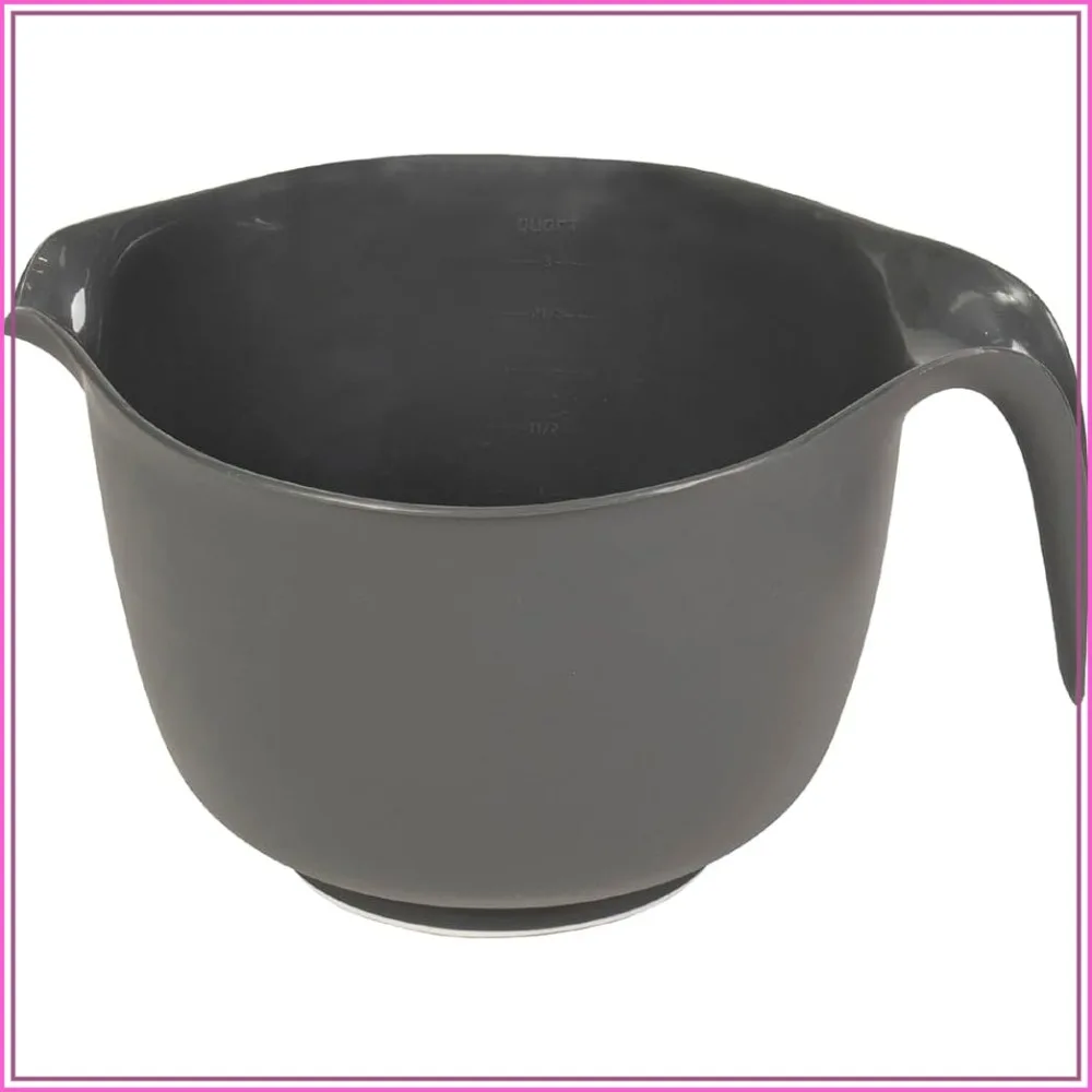 Mixing Bowl with Handle – 3 Quart, Heavy Duty Plastic, Pour Spout, Non-Slip Base, Dishwasher Safe
Mixing Bowl with Handle – 3 Quart, Heavy Duty Plastic, Pour Spout, Non-Slip Base, Dishwasher Safe