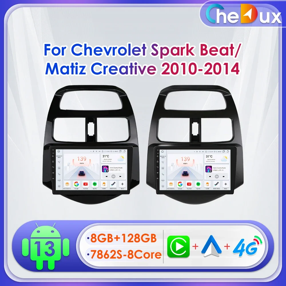 9" Chedux 2Din Android Auto Car Radio for Chevrolet Spark Beat Matiz Creative 2010 - 2014 UI7862 Multimedia GPS DSP RDS CarPlay
9" Chedux 2Din Android Auto Car Radio for Chevrolet Spark Beat Matiz Creative 2010 - 2014 UI7862 Multimedia GPS DSP RDS CarPlay