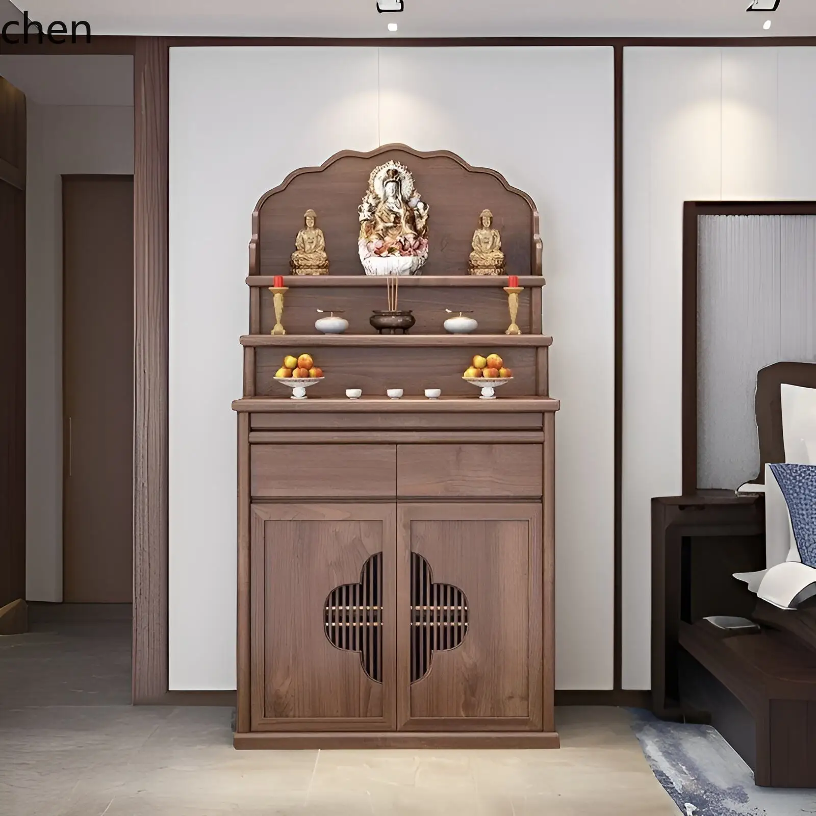 HXL shrine offering table, shrine integrated offering table, Bodhisattva God of Wealth ladder offering table
HXL shrine offering table, shrine integrated offering table, Bodhisattva God of Wealth ladder offering table