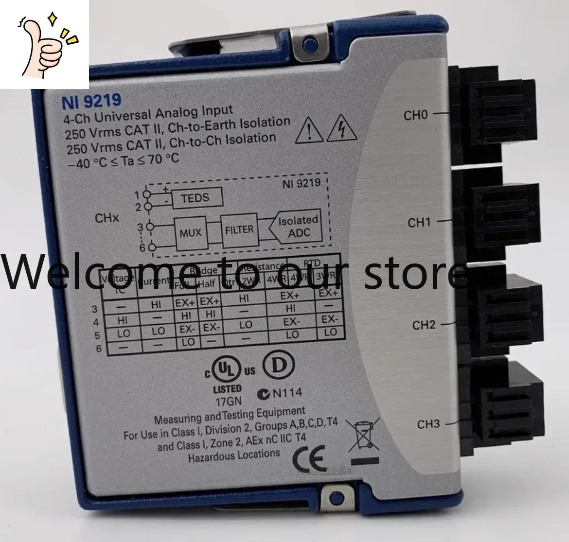 2026.4 NI 9219 Analog Input Module 779781-01 Disassembled And New
2026.4 NI 9219 Analog Input Module 779781-01 Disassembled And New