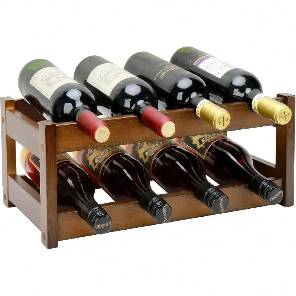 Wine Rack, 2-Tier 8 Bottles Wine Storage Cabinet Shelf, Easy-Assembly Freestanding Wine Racks Countertop Kitchen Pantry Dining Room Bar, Walnut
Wine Rack, 2-Tier 8 Bottles Wine Storage Cabinet Shelf, Easy-Assembly Freestanding Wine Racks Countertop Kitchen Pantry Dining Room Bar, Walnut