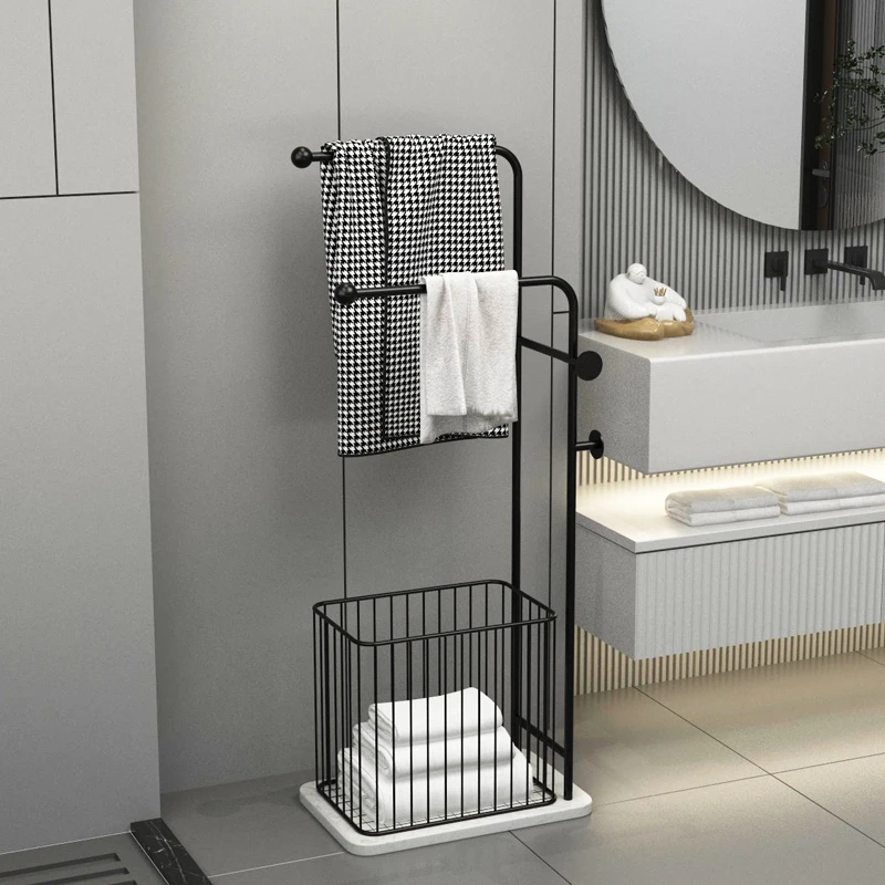 Towel rack Bathroom floor rack Light luxury simple creative No punching vertical toilet storage rack
Towel rack Bathroom floor rack Light luxury simple creative No punching vertical toilet storage rack