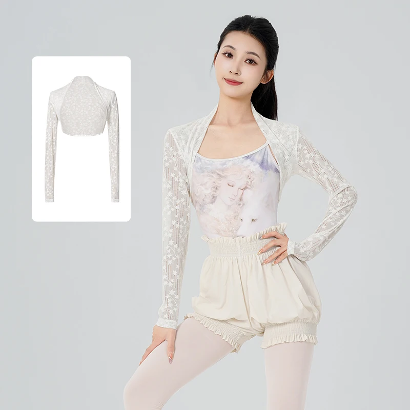 Girls Women Dance Tops Lace Dance Shrug Long Sleeve Dance Tops Open Front Bolero Crop Nylon Adults Teen Ballet Blouse
Girls Women Dance Tops Lace Dance Shrug Long Sleeve Dance Tops Open Front Bolero Crop Nylon Adults Teen Ballet Blouse