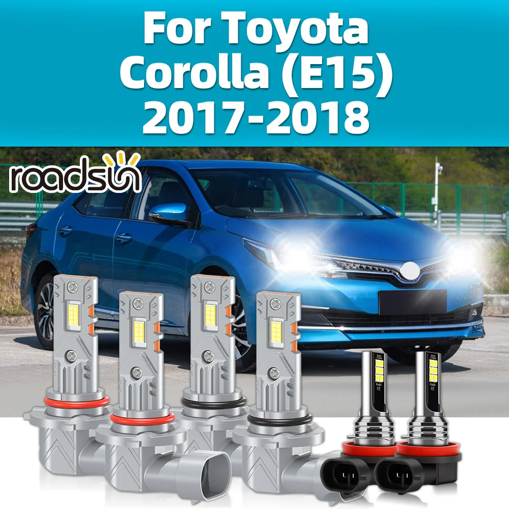 2/6 шт. светодиодные автомобильные передние лампы для Toyota Corolla (E15) 2017 2018 фары дальнего и ближнего света 30000LM 6000K противотуманные фары Plug & Play 12 В
2/6 шт. светодиодные автомобильные передние лампы для Toyota Corolla (E15) 2017 2018 фары дальнего и ближнего света 30000LM 6000K противотуманные фары Plug & Play 12 В