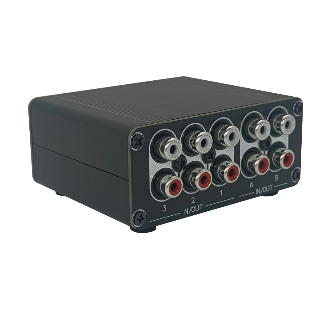 3 IN 2 OUT RCA Stereo Audio Switch input Signal Source Switcher Selector Splitter Box -RC32
3 IN 2 OUT RCA Stereo Audio Switch input Signal Source Switcher Selector Splitter Box -RC32
