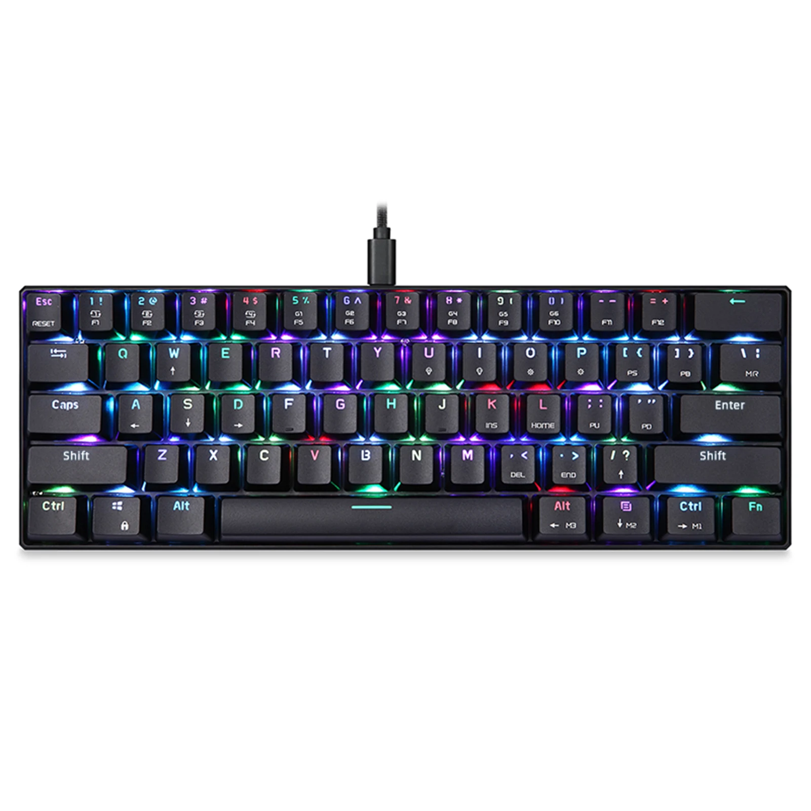 Механическая игровая клавиатура MOTOSPEED CK61 RGB с красными переключателями OUTMU, 61 клавиша, защита от фантомных нажатий, с подсветкой, для игр, черная
Механическая игровая клавиатура MOTOSPEED CK61 RGB с красными переключателями OUTMU, 61 клавиша, защита от фантомных нажатий, с подсветкой, для игр, черная