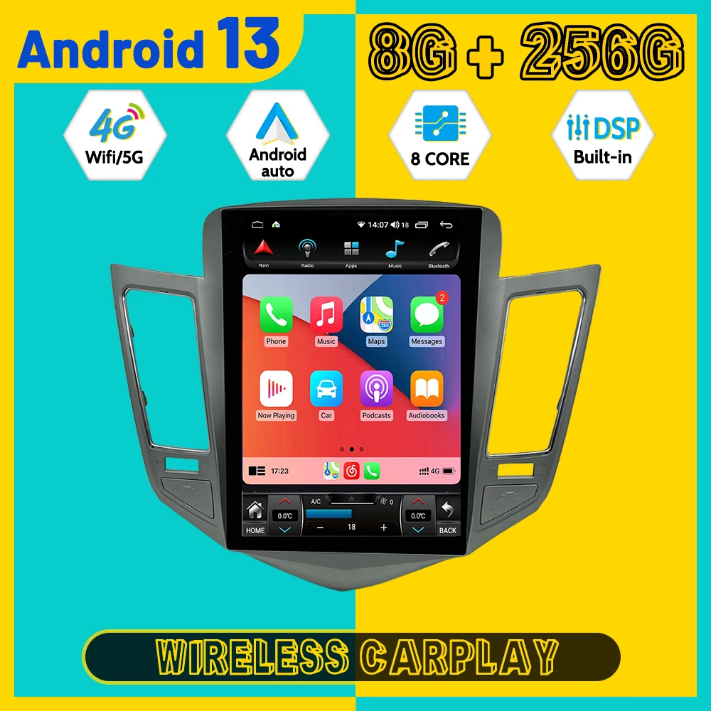 Car Multimedia Automotive Player For Chevrolet Cruze 2009 2010 2011 2012 Android Carplay GPS Navigation Car Radio Head unit
Car Multimedia Automotive Player For Chevrolet Cruze 2009 2010 2011 2012 Android Carplay GPS Navigation Car Radio Head unit
