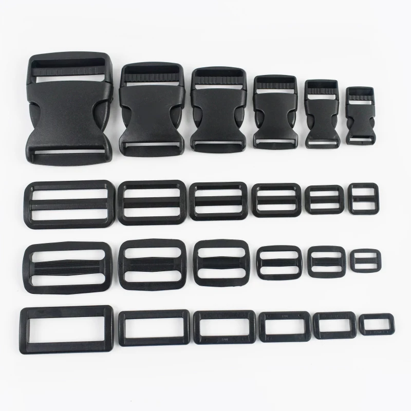 10Pcs 15-50mm Dog Collar Repair Accessories Plastic Buckles O Ring Adjust Sliders Hook Backpack Webbing Strap Release Buckle
10Pcs 15-50mm Dog Collar Repair Accessories Plastic Buckles O Ring Adjust Sliders Hook Backpack Webbing Strap Release Buckle