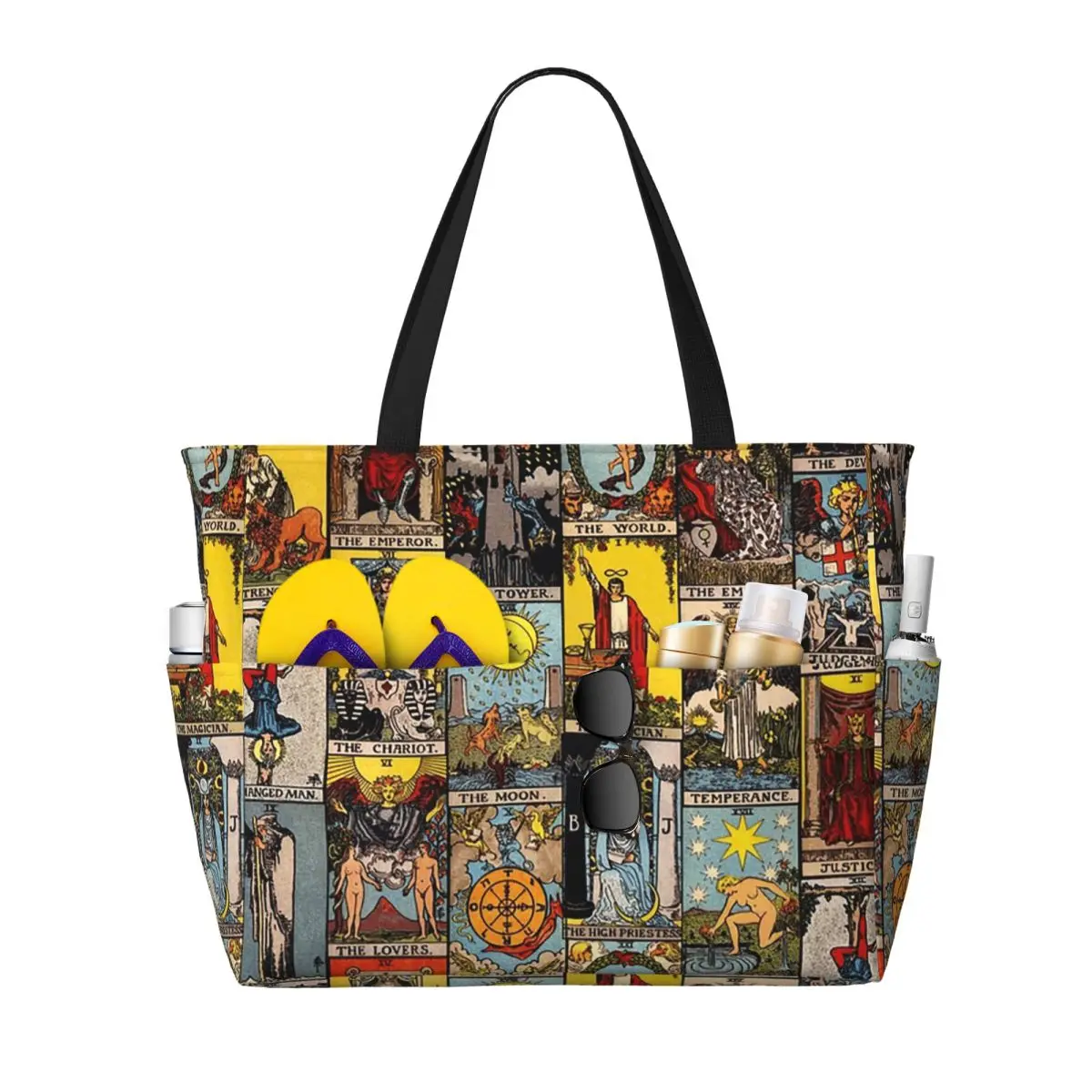 The Major Arcana Of Tarot Beach Tote Bag Sport Gym Yoga Duffle Large Tote Bag Women Travel Bag Fitness bag
The Major Arcana Of Tarot Beach Tote Bag Sport Gym Yoga Duffle Large Tote Bag Women Travel Bag Fitness bag