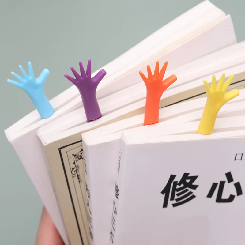 Instagram-style minimalist bookmark set — playful hand-shaped design in four pastel macaron colors; creative, personalized
Instagram-style minimalist bookmark set — playful hand-shaped design in four pastel macaron colors; creative, personalized