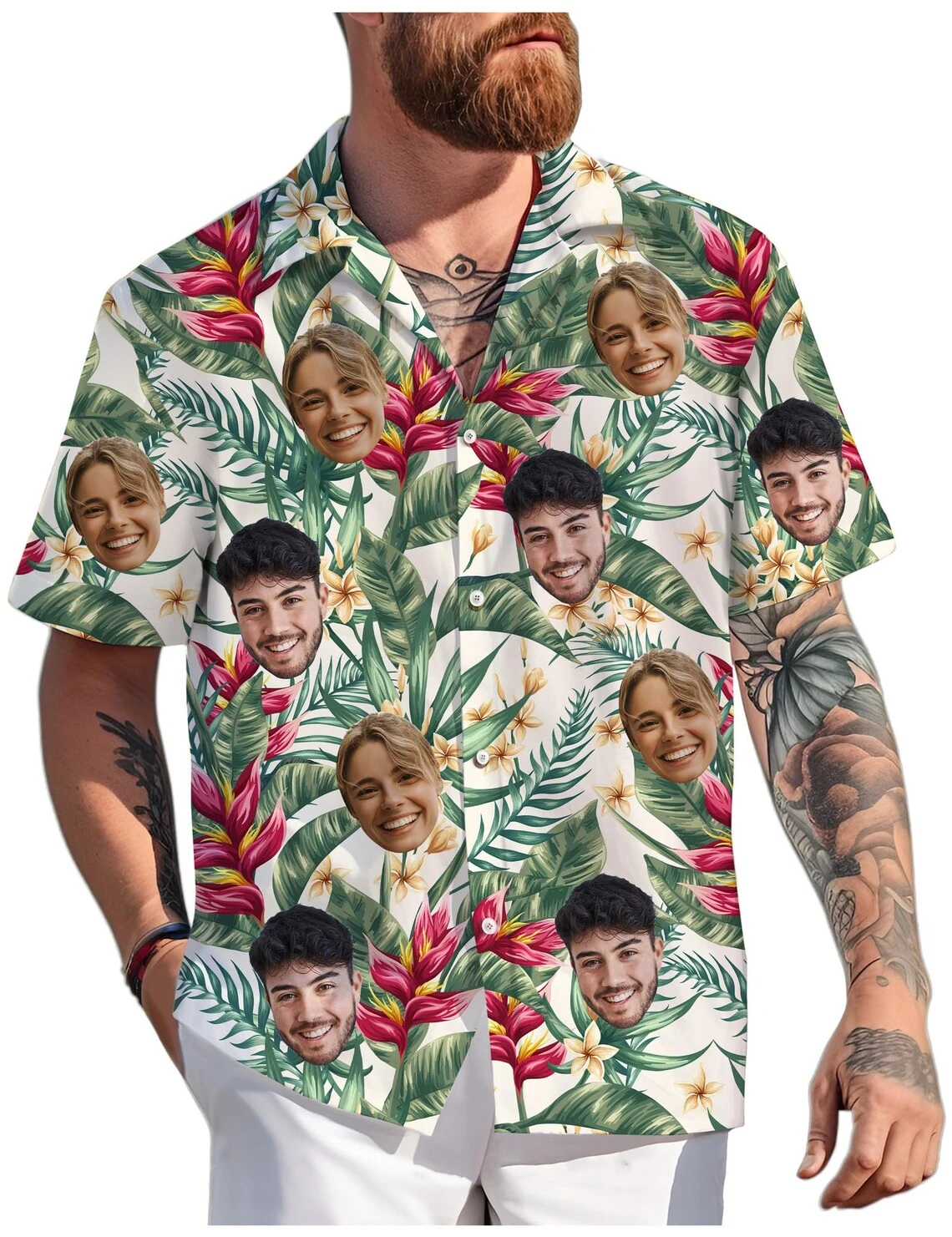 Гавайская рубашка с индивидуальным лицом, унисекс, забавные персонализированные рубашки на пуговицах с 3D принтом «сделай сам», 2021, пляжные рубашки с короткими рукавами и лацканами, блузки
Гавайская рубашка с индивидуальным лицом, унисекс, забавные персонализированные рубашки на пуговицах с 3D принтом «сделай сам», 2021, пляжные рубашки с короткими рукавами и лацканами, блузки