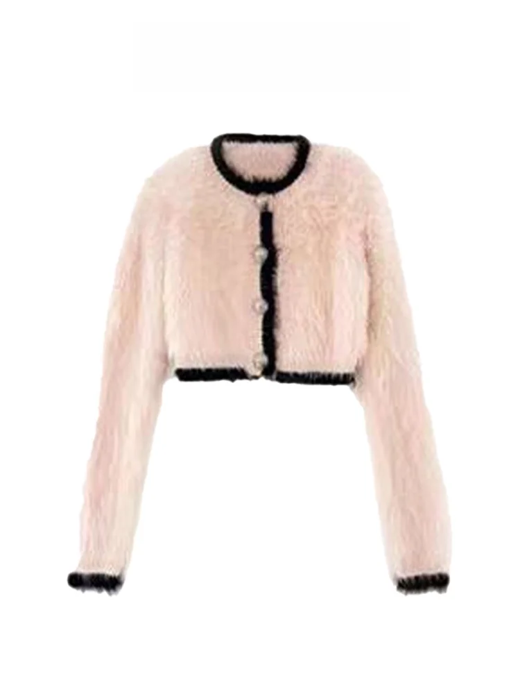 Новое весеннее поступление, вязаный свитер, женская верхняя одежда, бархатный топ из искусственной норки, длинный открытый кардиган све
Новое весеннее поступление, вязаный свитер, женская верхняя одежда, бархатный топ из искусственной норки, длинный открытый кардиган све