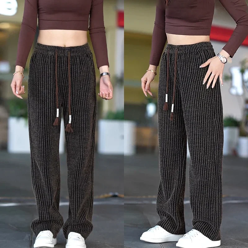 Laid-ba American Vertical Stripe Corduroy Pants Men's Autumn Winter Drapey Sweatpants Straight Sport Casual Trousers
Laid-ba American Vertical Stripe Corduroy Pants Men's Autumn Winter Drapey Sweatpants Straight Sport Casual Trousers