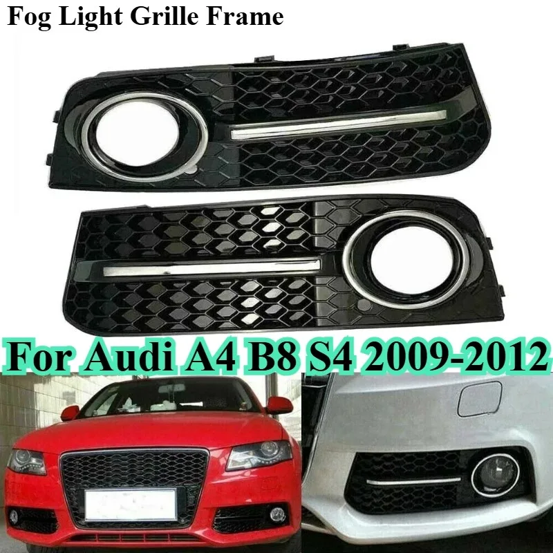 For Audi A4 B8 S4 2009-2012 Front Bumper Fog Light Grille Frame Honeycomb Mesh Cover Trim Car Exterior Modification Accessories
For Audi A4 B8 S4 2009-2012 Front Bumper Fog Light Grille Frame Honeycomb Mesh Cover Trim Car Exterior Modification Accessories
