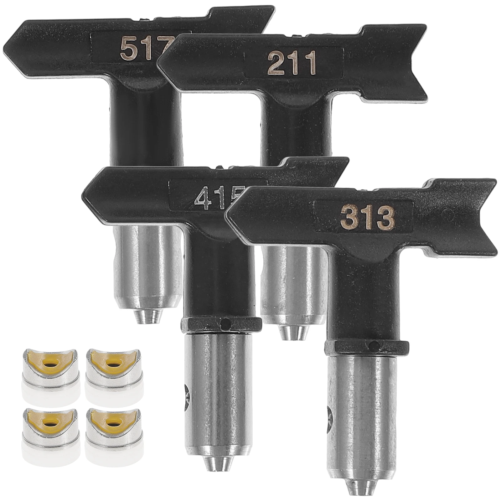 4Pcs Spray Gun Nozzle Airless Paint Sprayers Tips Accessories Plastic Attachments for Home Painting Industrial Decor Stainless
4Pcs Spray Gun Nozzle Airless Paint Sprayers Tips Accessories Plastic Attachments for Home Painting Industrial Decor Stainless