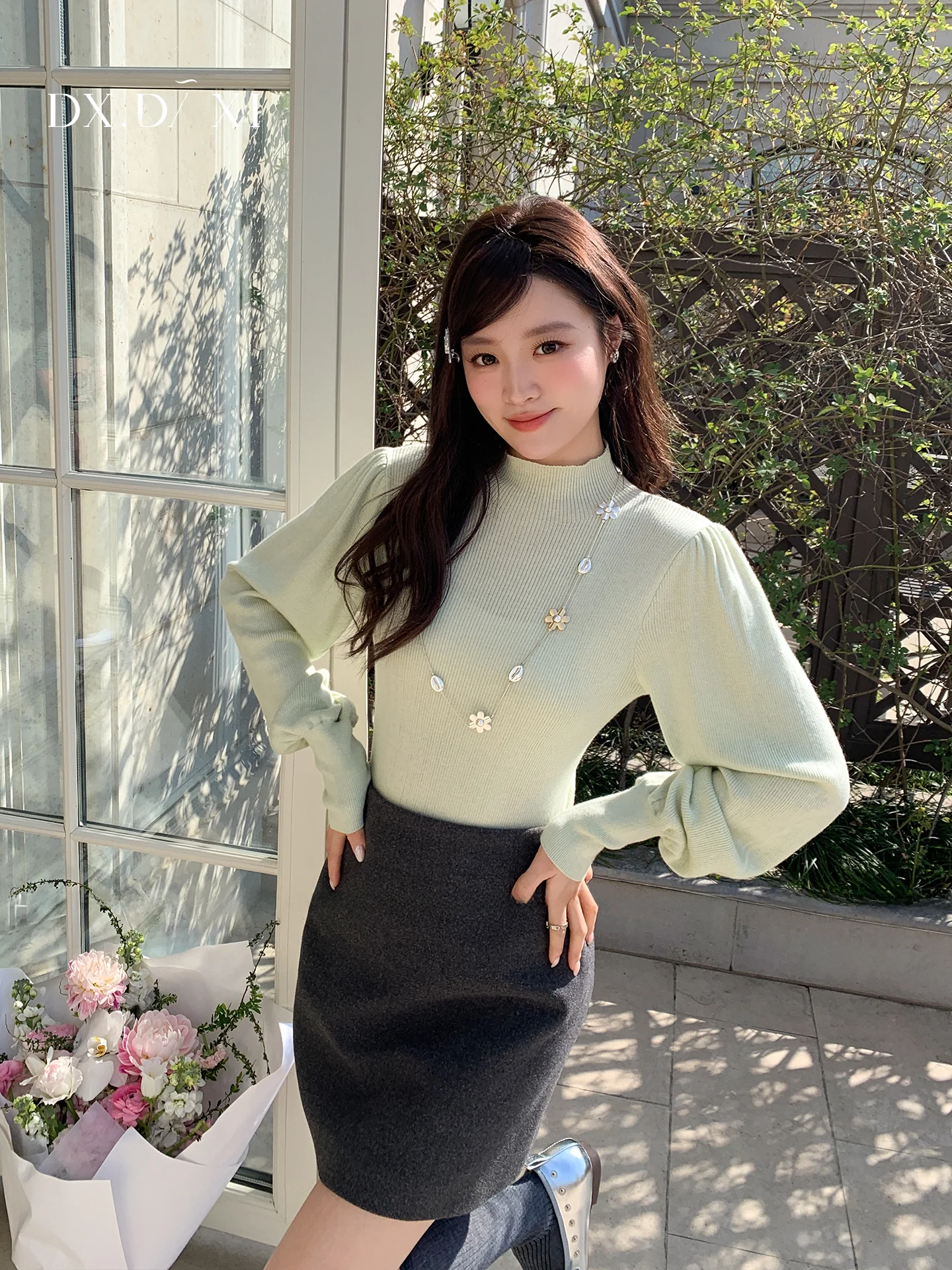 Soft Cozy Women's Knitted Base Shirt Bubble Sleeve Half High Collar Spring New Style Fashion French Style Slim Fit Wool Blend
Soft Cozy Women's Knitted Base Shirt Bubble Sleeve Half High Collar Spring New Style Fashion French Style Slim Fit Wool Blend