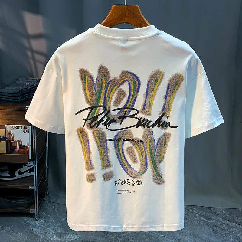 2024 Summer Thin Short-Sleeved T-shirt Men's Stretch Street Graffiti Trendy Printed T-shirt Casual Top
2024 Summer Thin Short-Sleeved T-shirt Men's Stretch Street Graffiti Trendy Printed T-shirt Casual Top