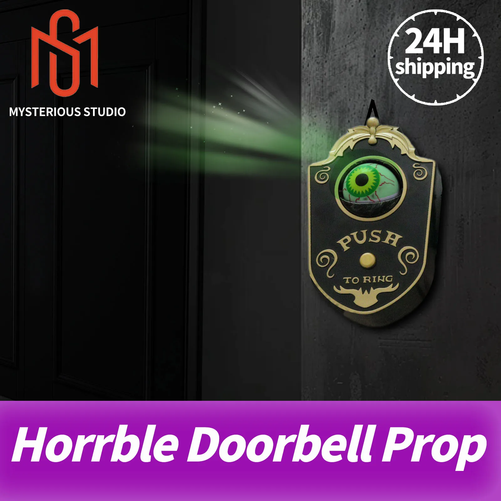 Таинственная студия побега Игра Ужас Дверной звонок Опора изменяет зеленый свет и звук, когда кнопка запрещена. Откройте глаза
Таинственная студия побега Игра Ужас Дверной звонок Опора изменяет зеленый свет и звук, когда кнопка запрещена. Откройте глаза